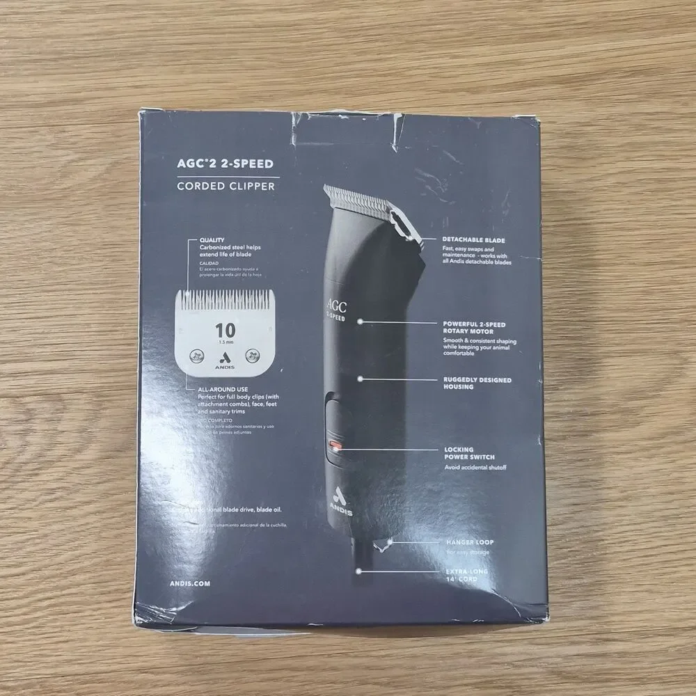 Andis AGC2 Professional 2 Speed Blade Clipper Extra Long 14’ Cord